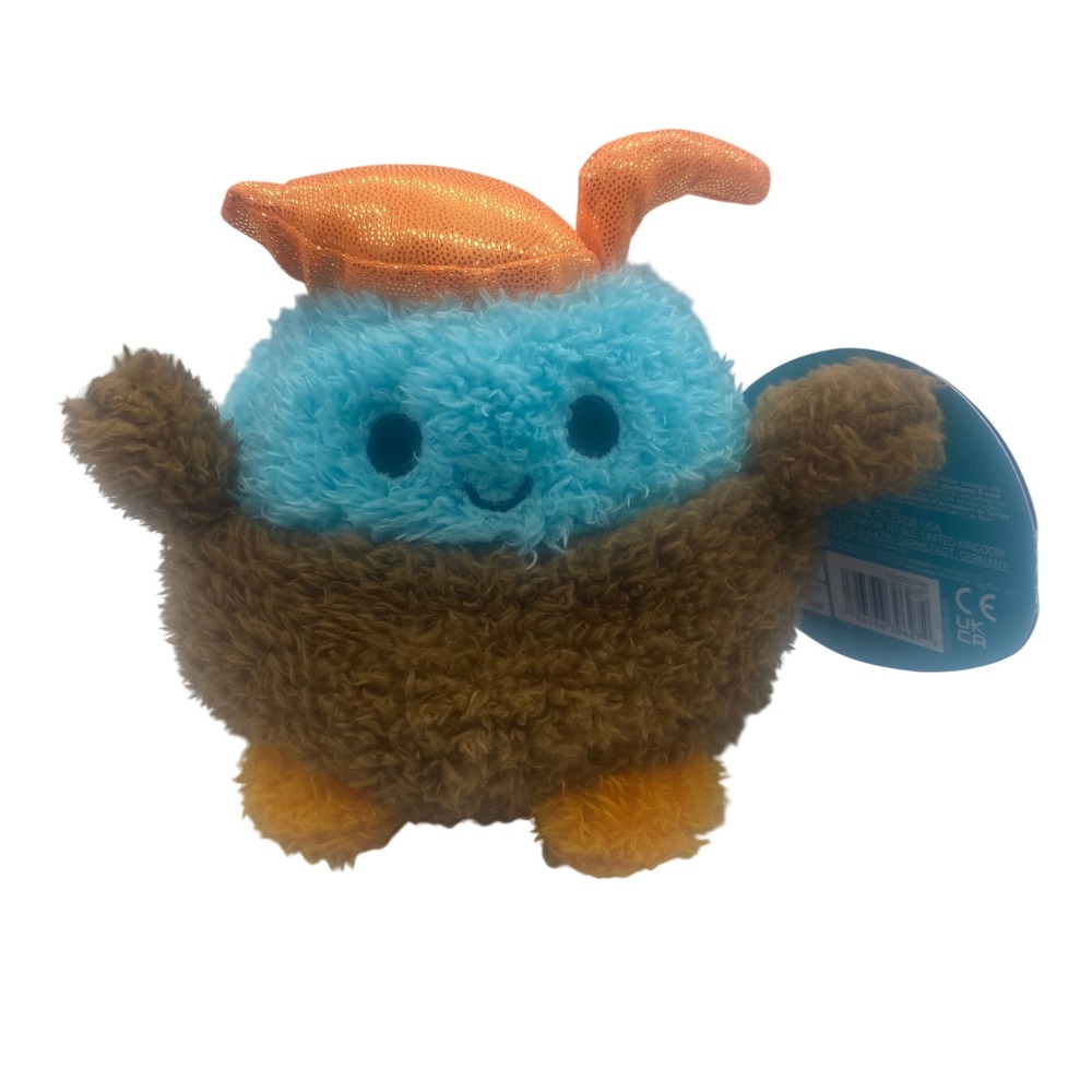 BumBumz Colton Coffee Bean Plush BreakfastBumz Russ Kellytoy Blue Brown 4.5" NWT
